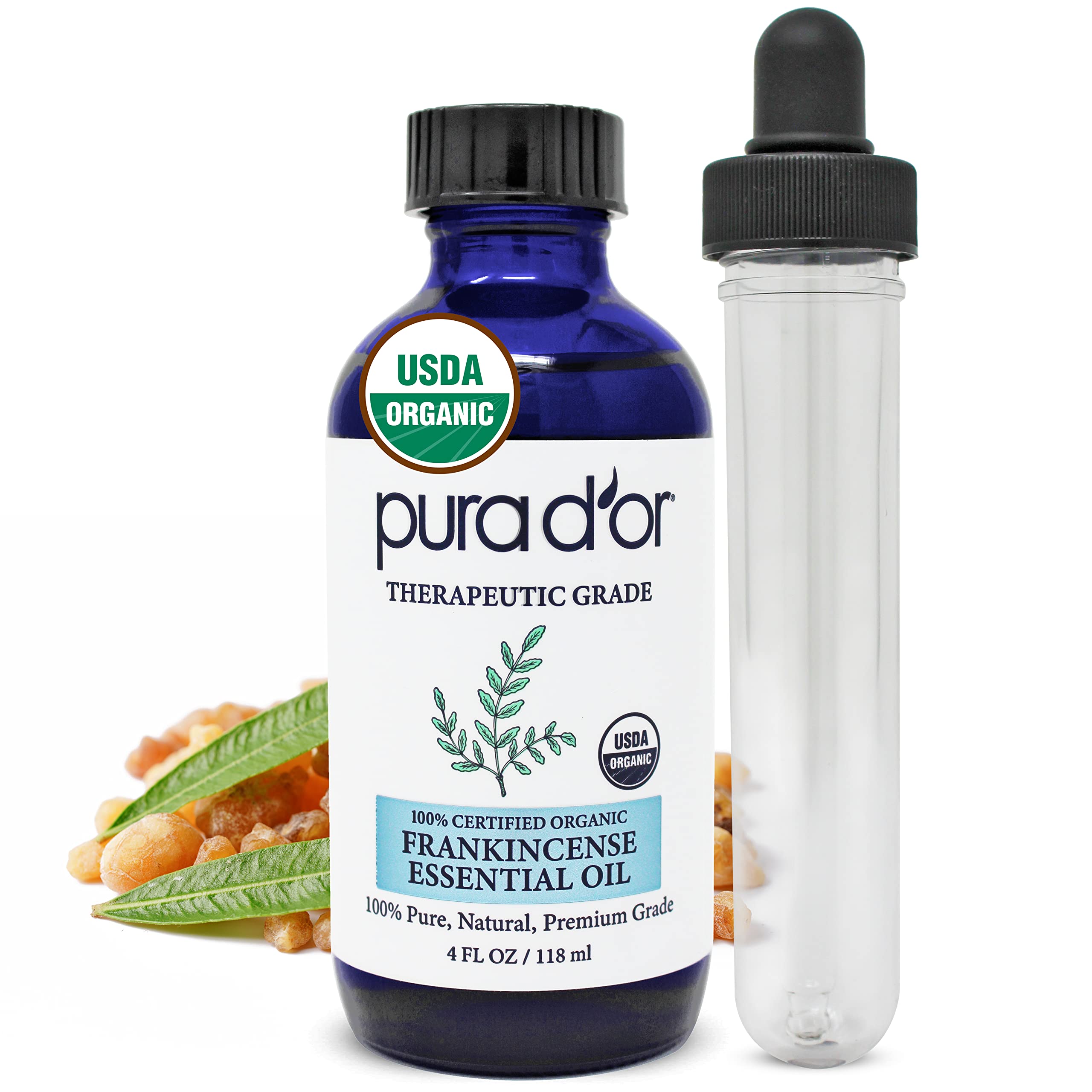 Amazon.com: PURA D'OR ORGANIC Frankincense Essential Oil (4oz with
